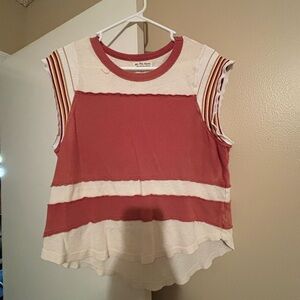 We The Free Women's Tank Top - Red and Cream